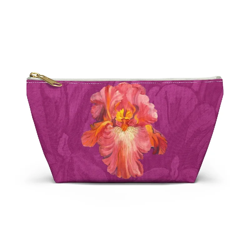 Perfect Pouch ""Iris on Pink""