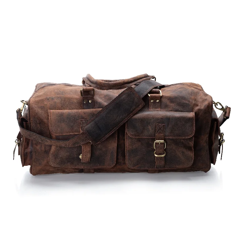 LEATHER DUFFLE BAG - HUDSON