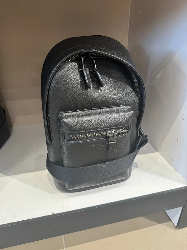 Coach Men West Pack Leather In Black (Pre-Order)