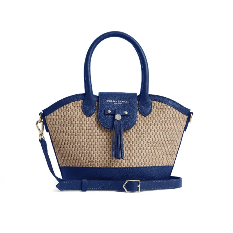 Fairfax & Favor Mini Windsor Basket Handbag - Porto Blue