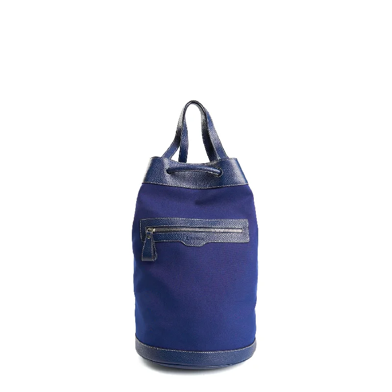 DARK BLUE GIAN MIDI BEACH BAG