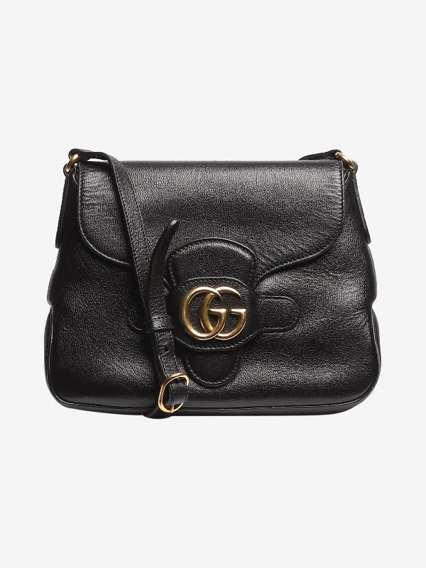 Gucci Black GG logo small crossbody Messenger - size