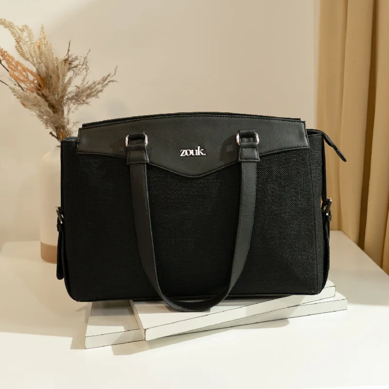 Jet Black Women's Work Bag