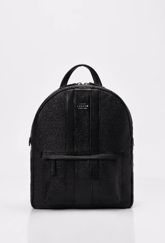 Lightweight Leather Zipper Backpack