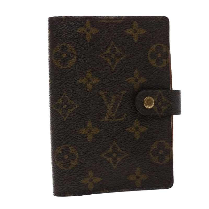 LOUIS VUITTON Monogram Agenda PM Day Planner Cover R20005 LV Auth 47825