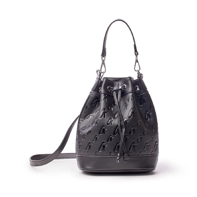 MONOGRAM MEDIUM BUCKET BAG MATTE BLACK