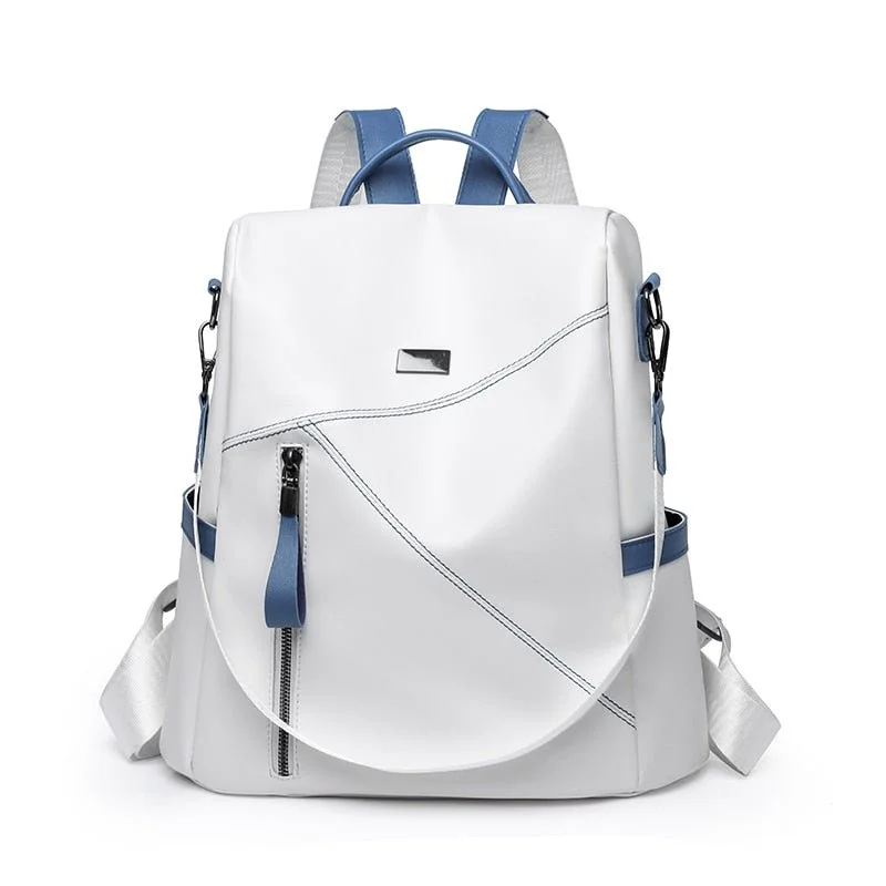 Secure and Stylish: Soft Leather Women's Backpack