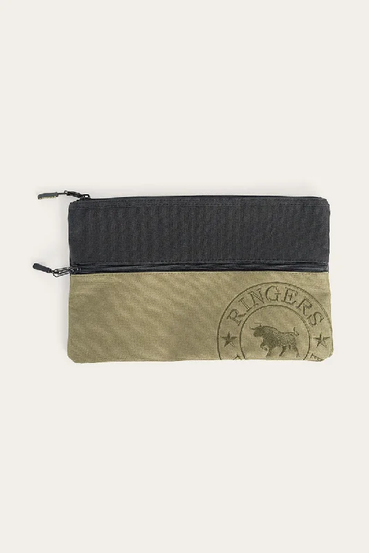 Spencer Pencil Case - Army/Black