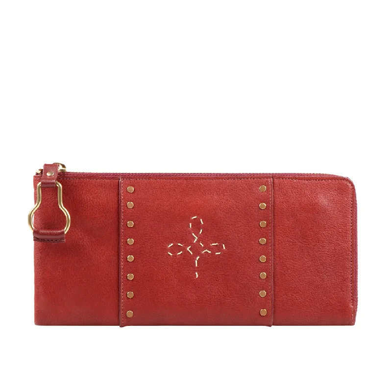 WILD ROSE W3 L-ZIP AROUND WALLET