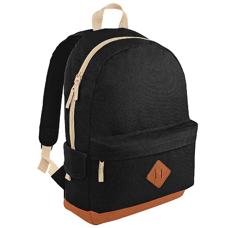 Bagbase Heritage Retro Backpack / Rucksack / Bag (18 Litres)