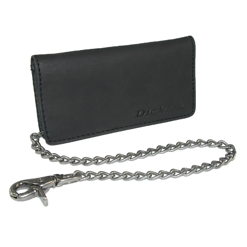 Dickies Men's Leather Trucker Chain Wallet